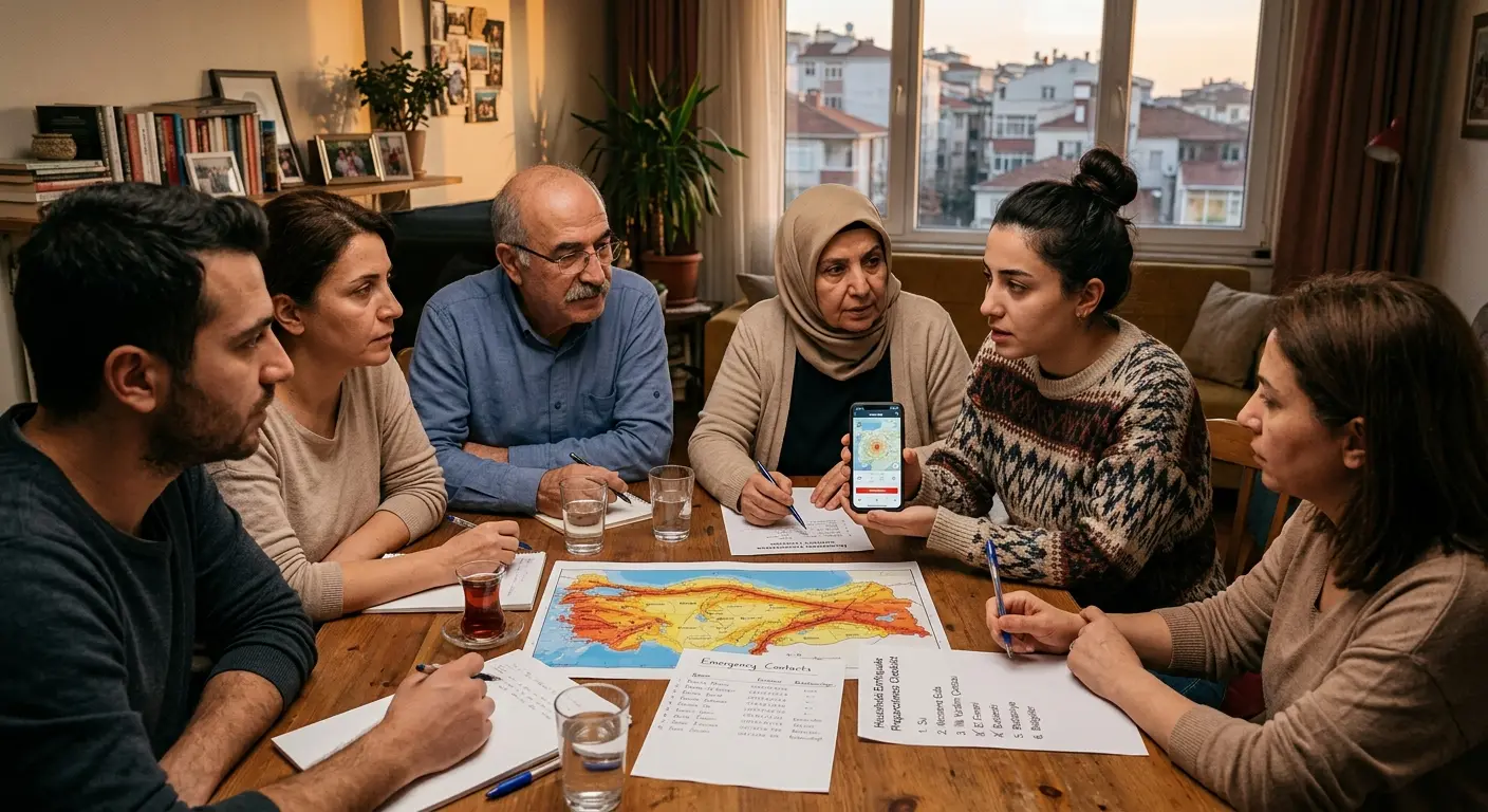 Aile deprem güvenlik planı