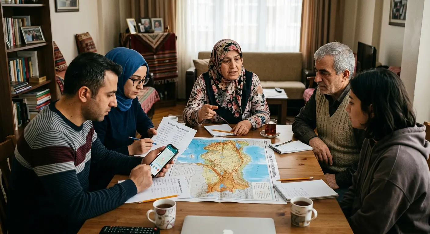 Aile deprem güvenlik planı