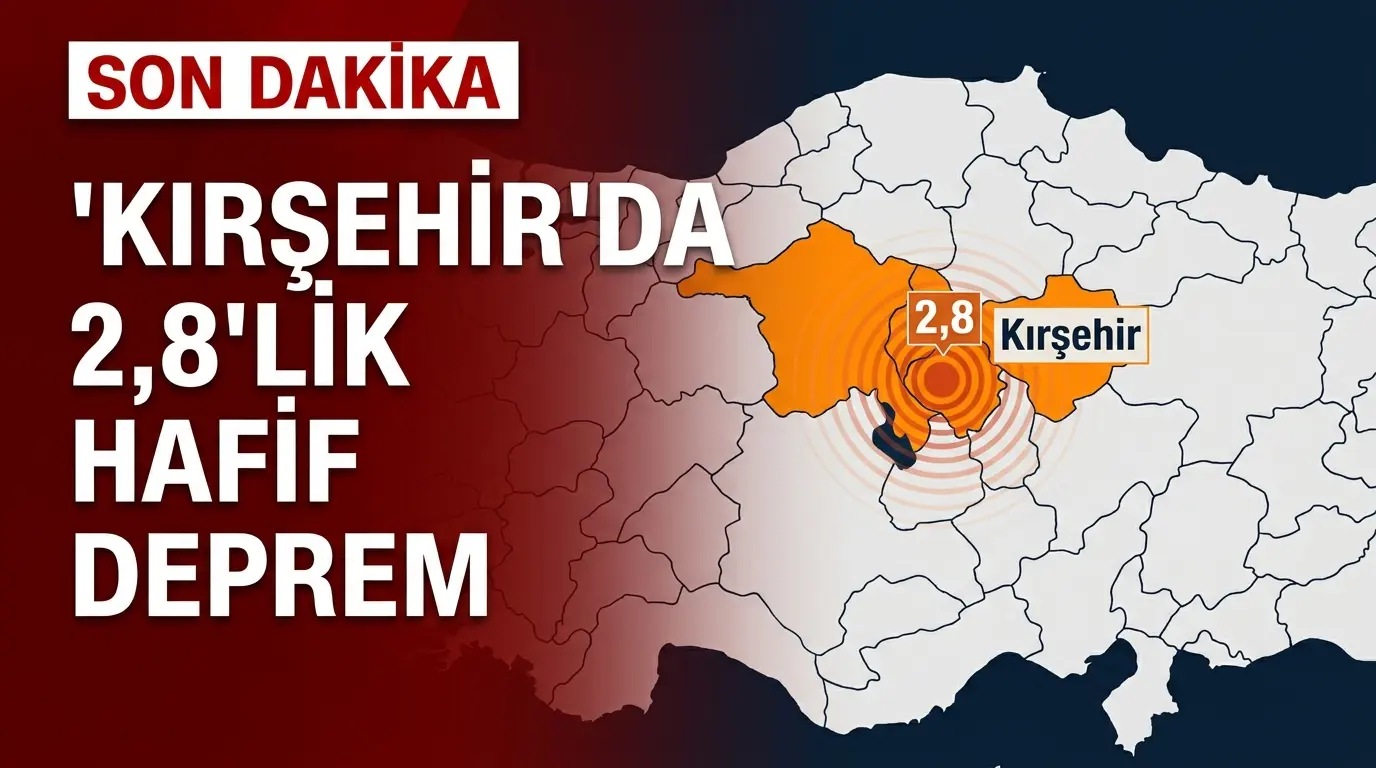 Kırşehir Deprem Haberi: 2.8 Büyüklüğünde Sarsıntı Meydana Geldi