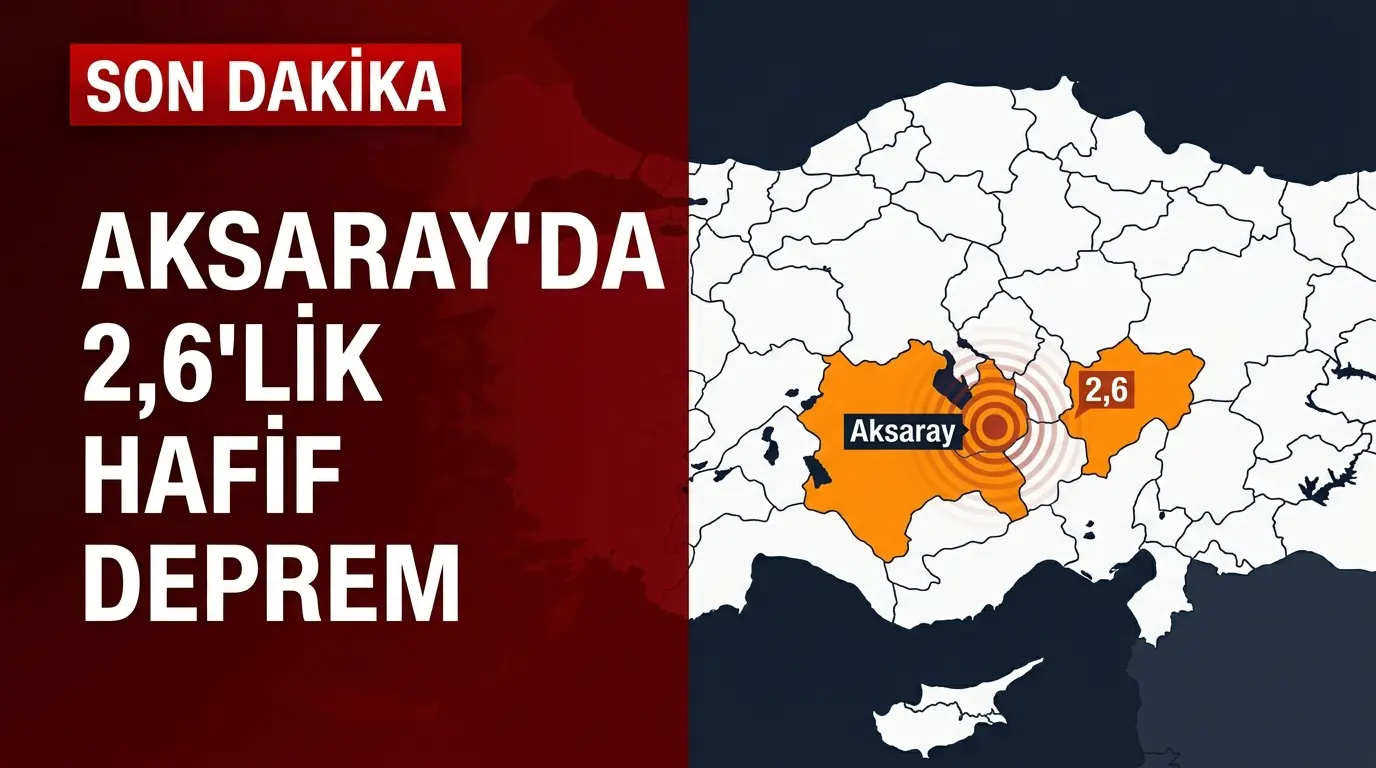 Aksaray Obruk-Bor Mevkiinde 2.6 Büyüklüğünde Korkutan Deprem