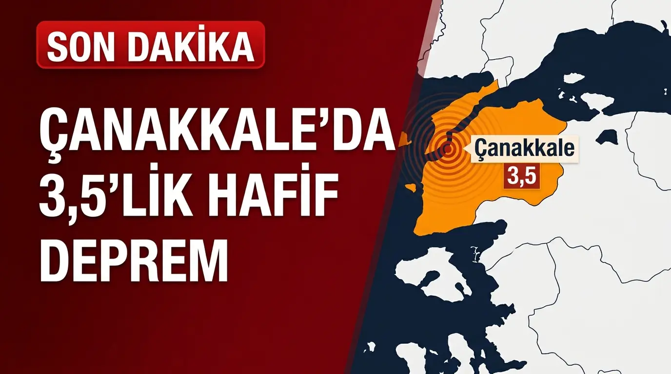 Çanakkale Açıklarında 3.5 Büyüklüğünde Deprem: Son Durum ve Riskler