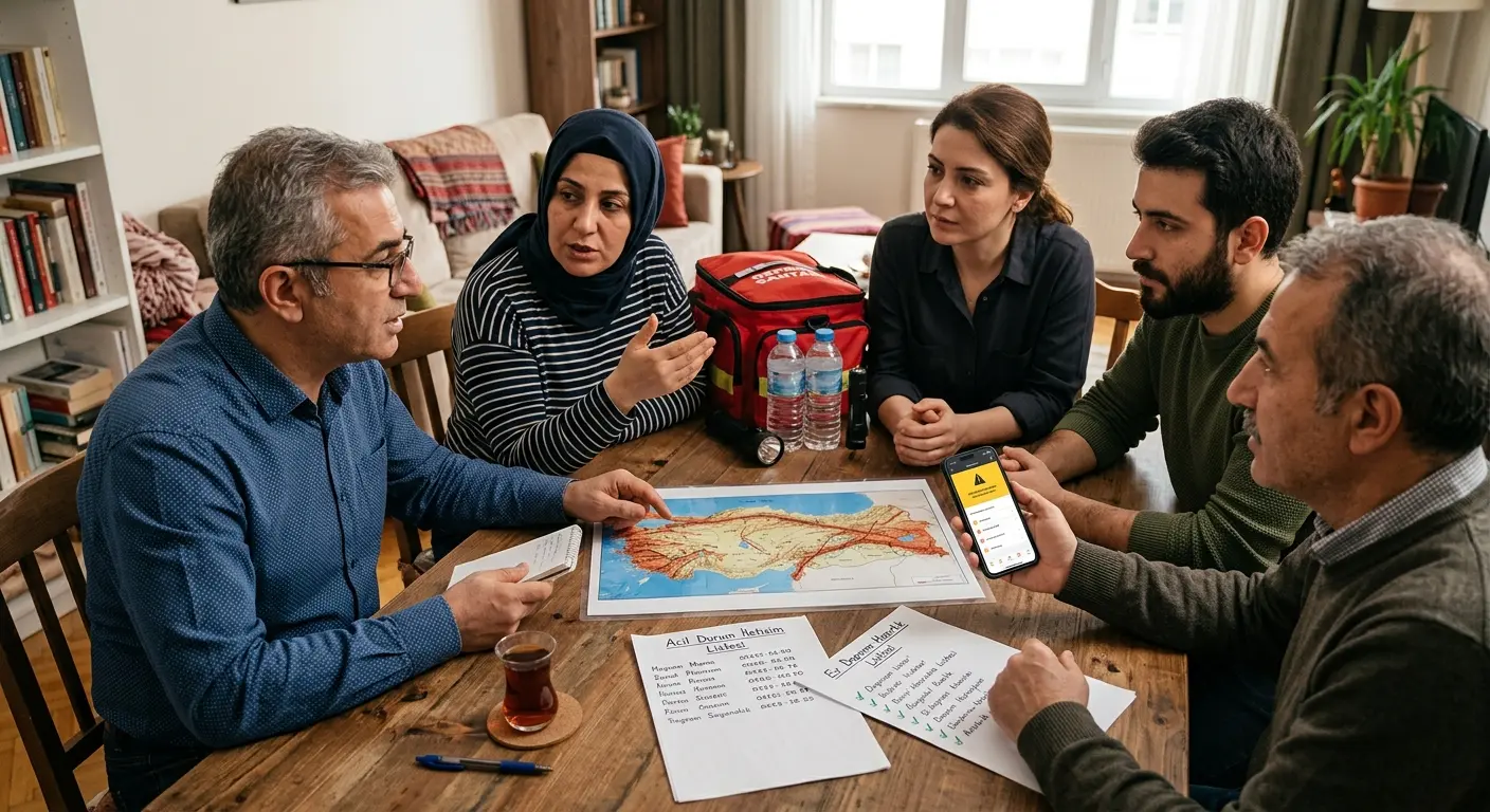 Aile deprem güvenlik planı