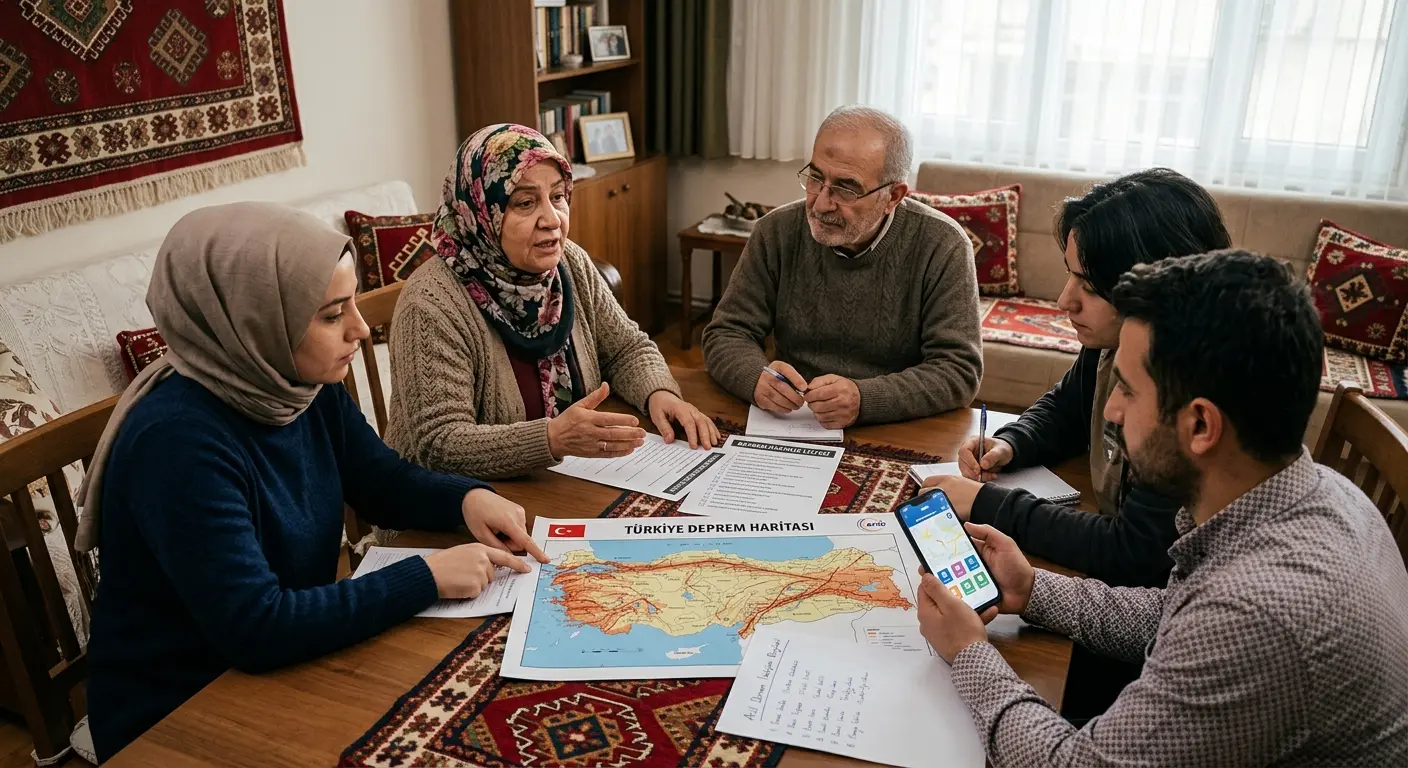 Aile deprem güvenlik planı