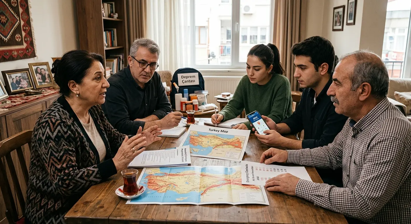 Aile deprem güvenlik planı