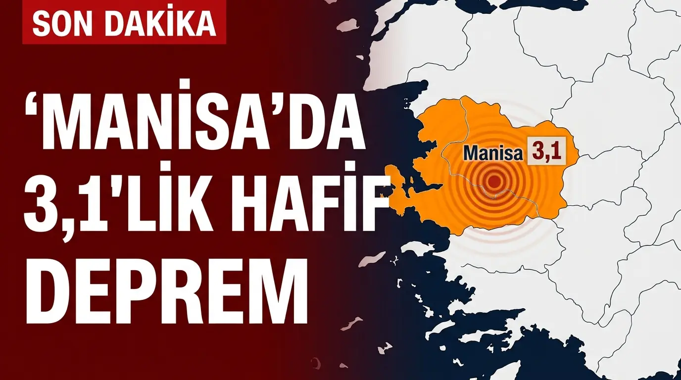Manisa ve Balıkesir Sınırında 3.1 Büyüklüğünde Deprem Meydana Geldi