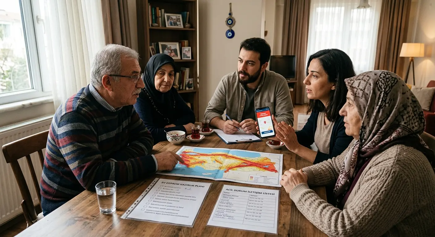 Aile deprem güvenlik planı