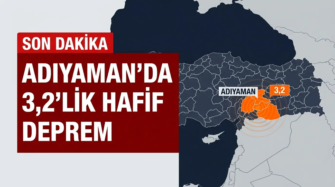 Adıyaman 3.2 Büyüklüğünde Deprem ile Sarsıldı: Son Durum ve Analiz