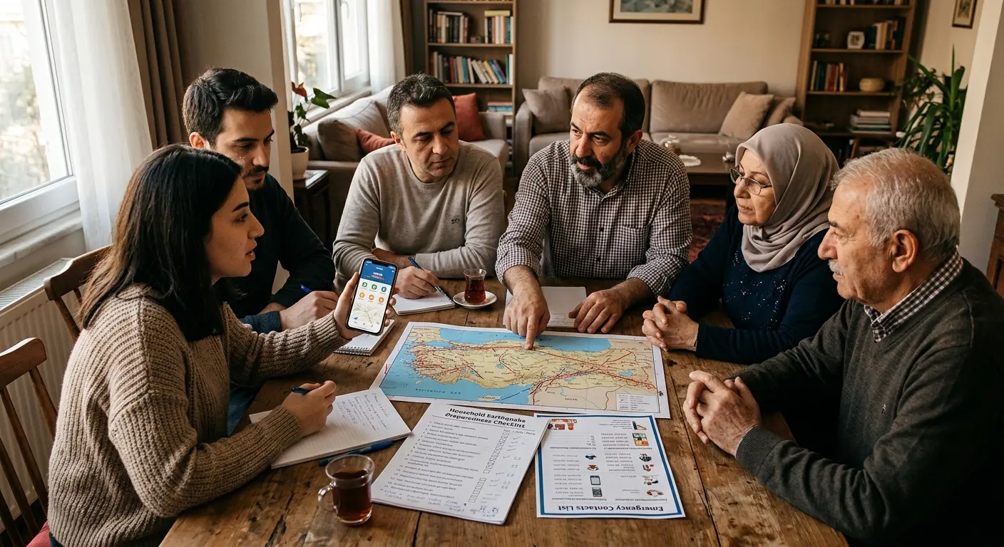 Aile deprem güvenlik planı