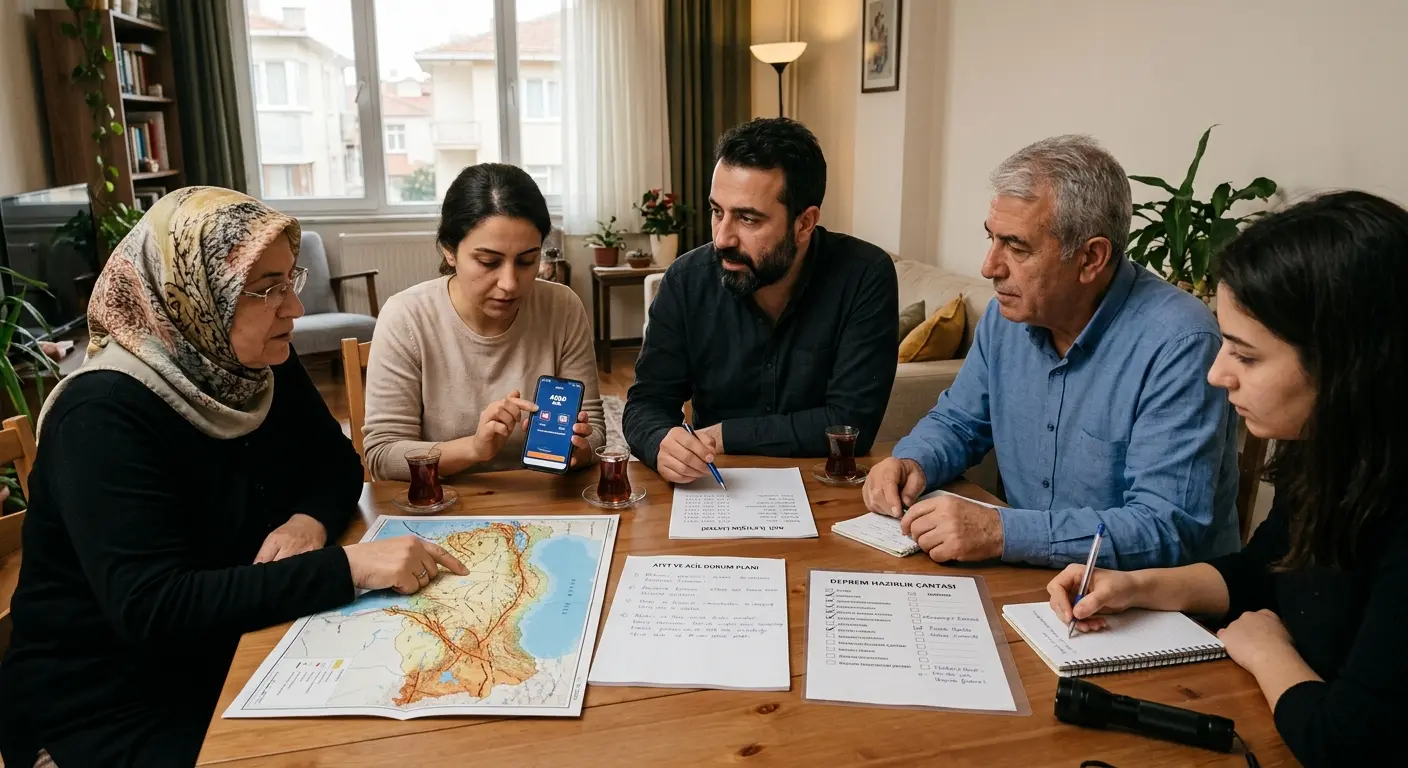 Aile deprem güvenlik planı