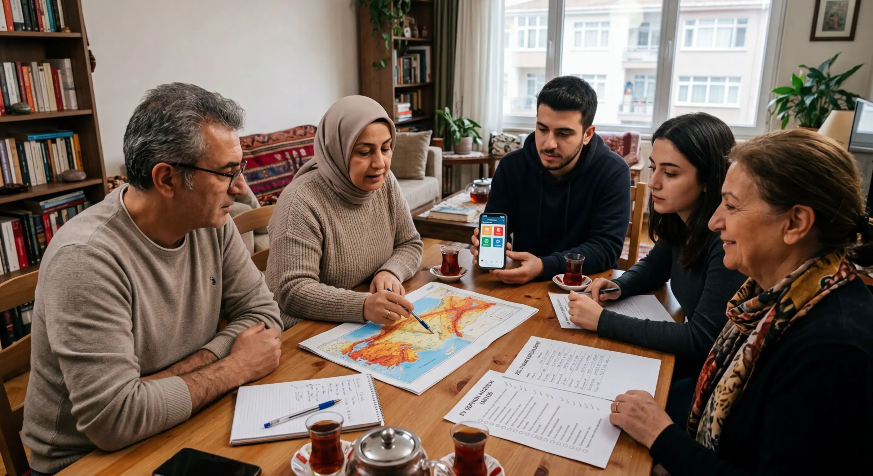 Aile deprem güvenlik planı