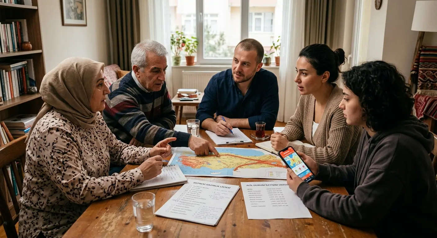 Aile deprem güvenlik planı