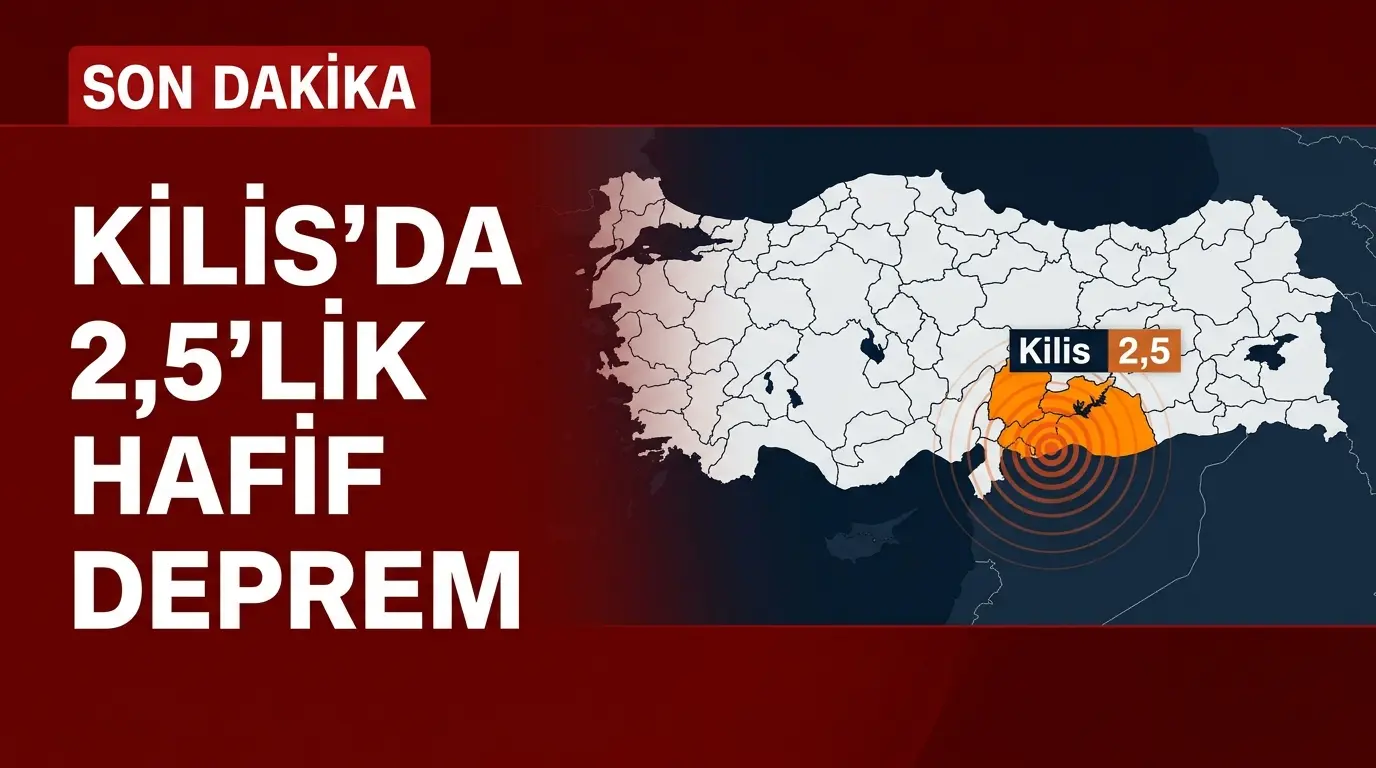 Kilis Deprem Haberi: Gaziantep Nurdağı 2.5 Büyüklüğünde Sarsıntı