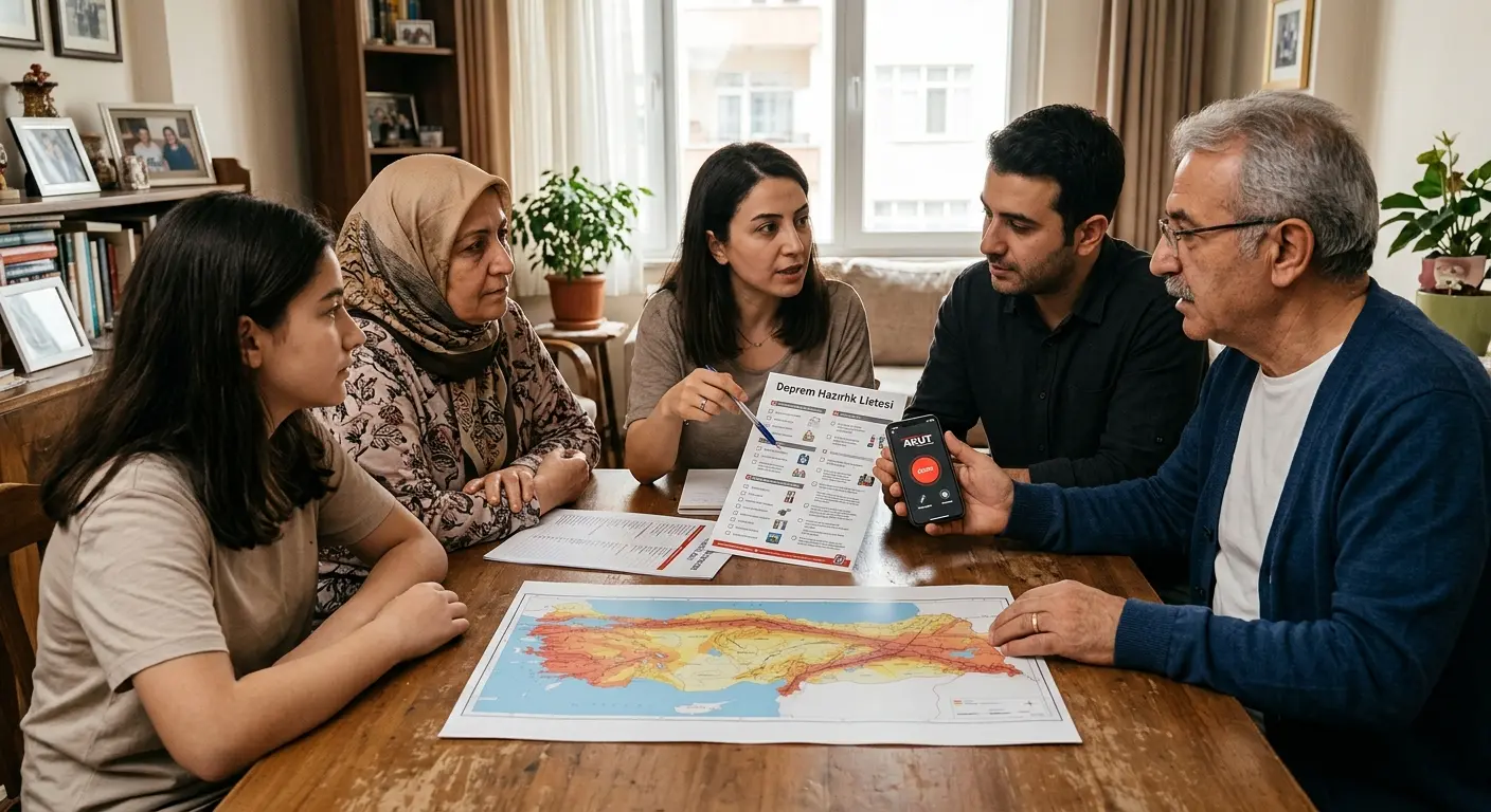 Aile deprem güvenlik planı