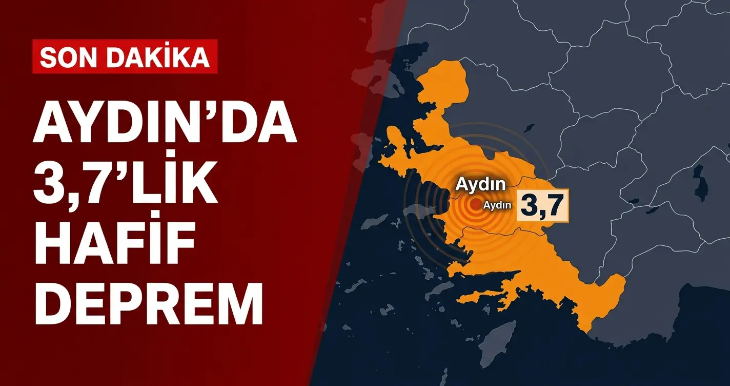 Aydın'da Korkutan Sarsıntı: Demirli-Babadağ 3.7 Büyüklüğünde Deprem