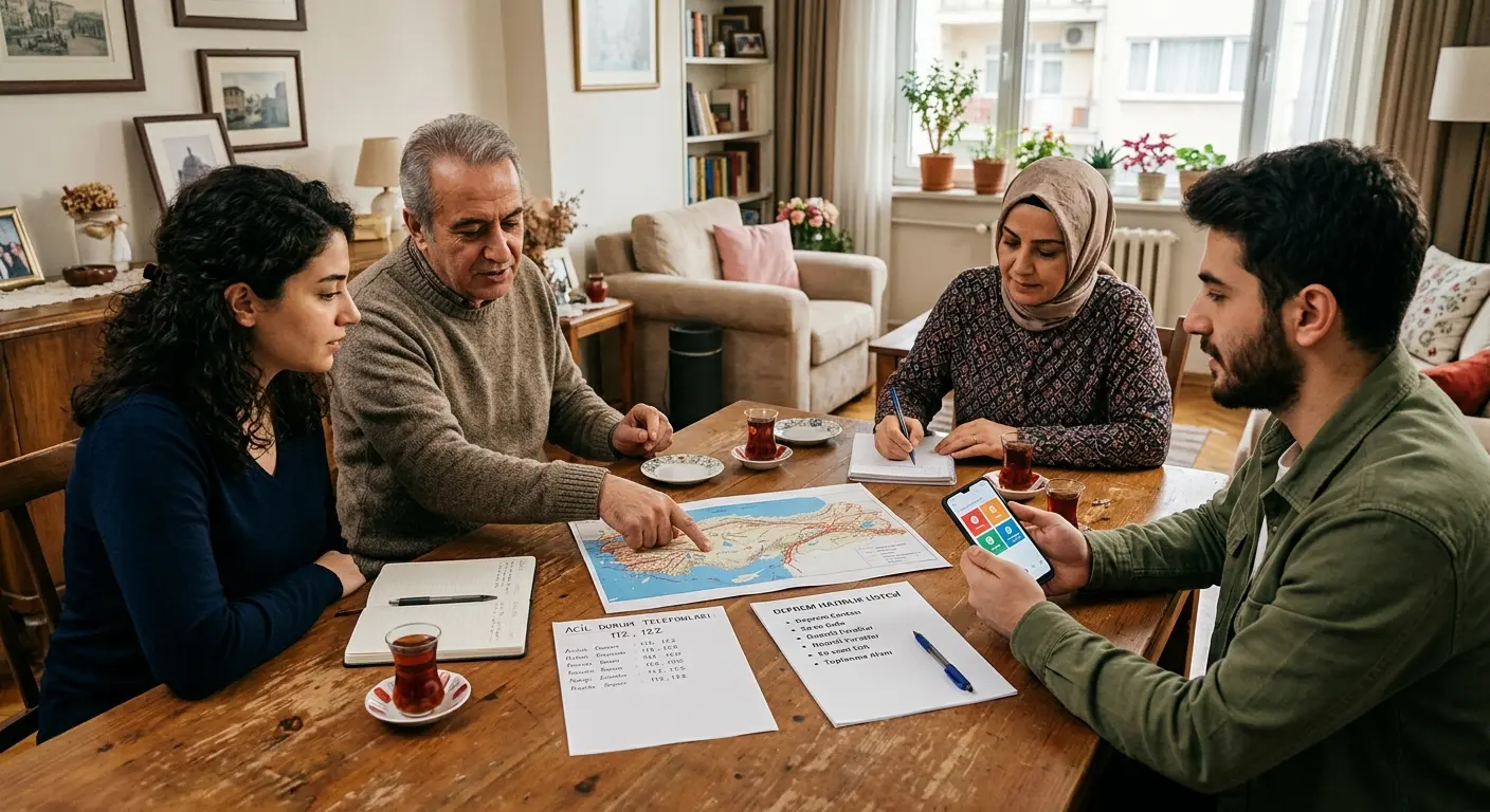 Aile deprem güvenlik planı