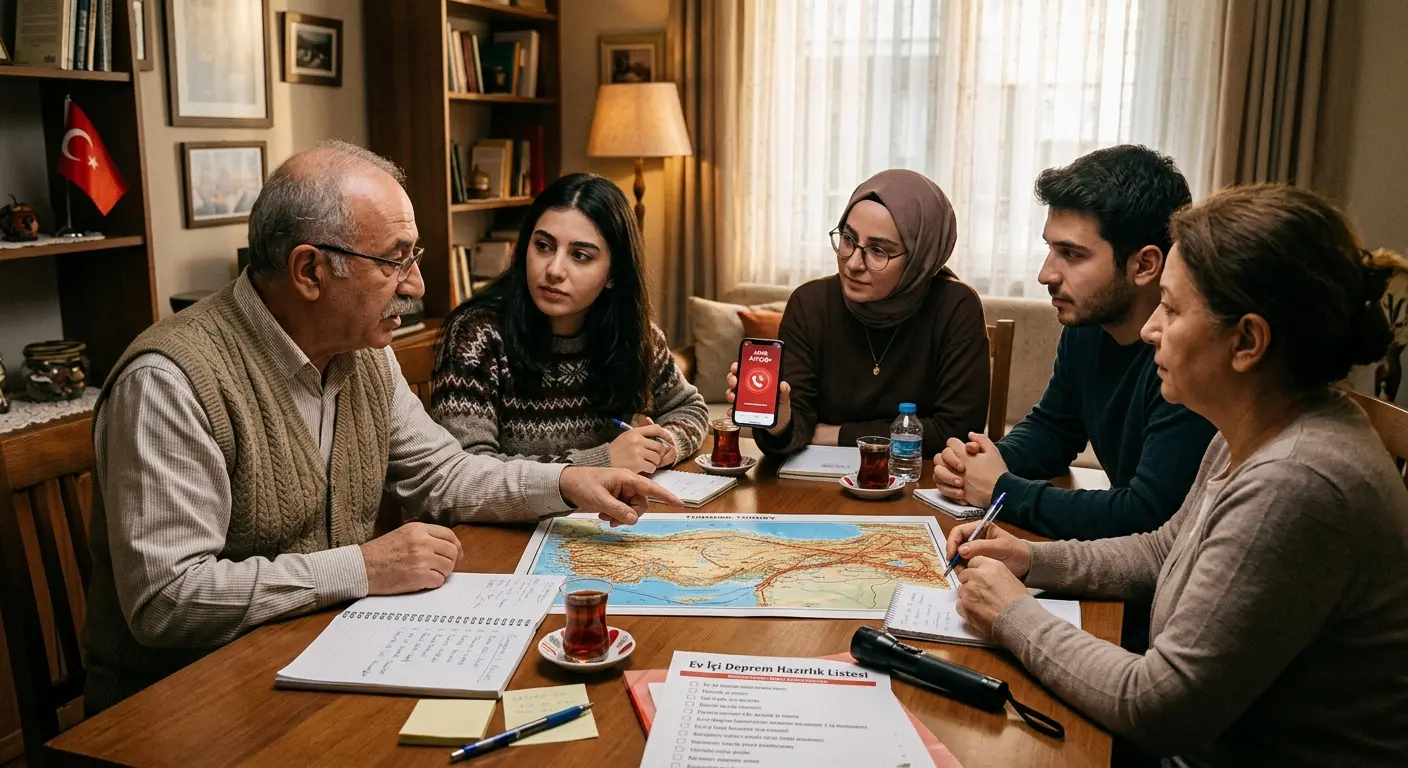 Aile deprem güvenlik planı