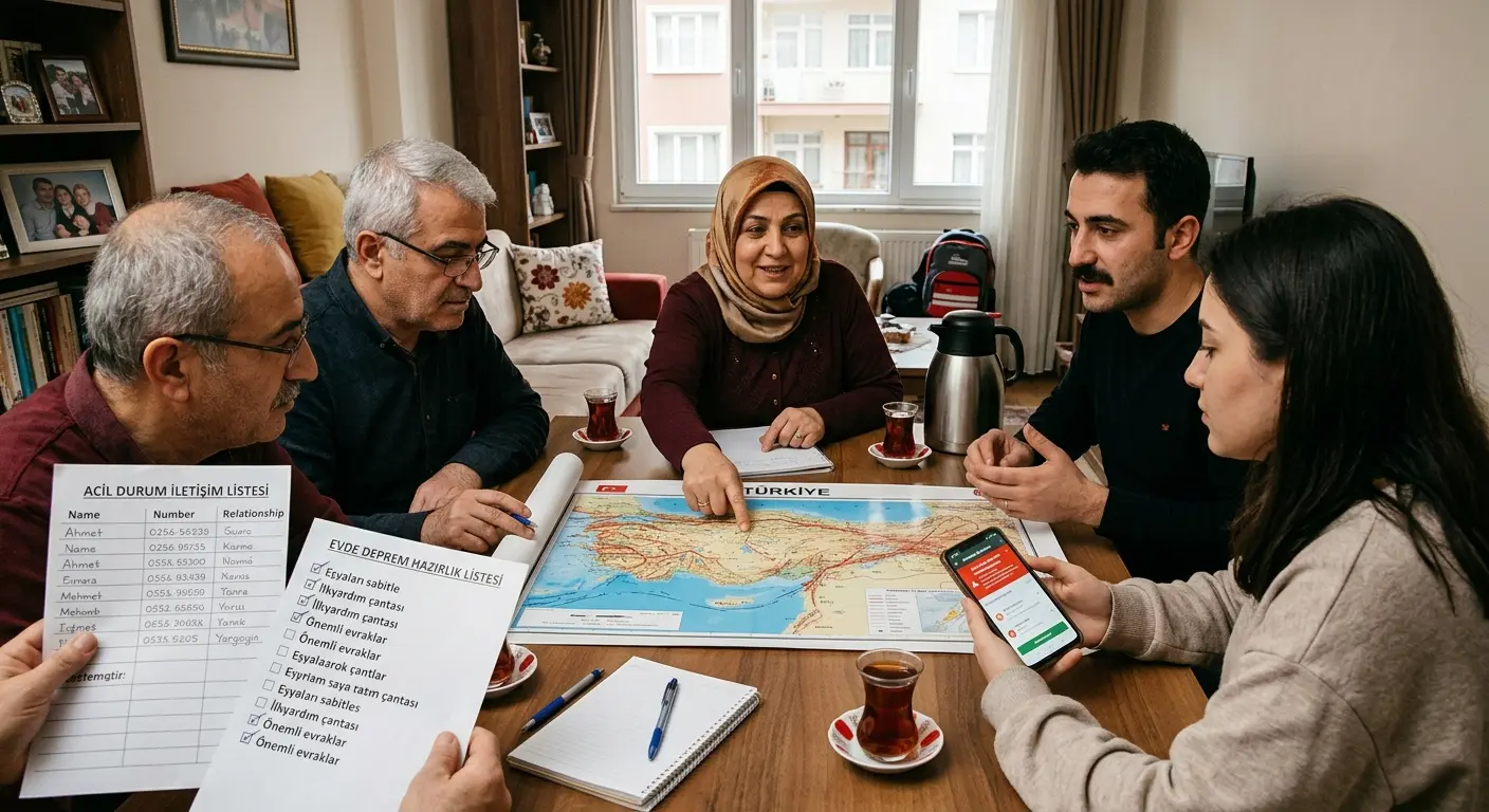 Aile deprem güvenlik planı