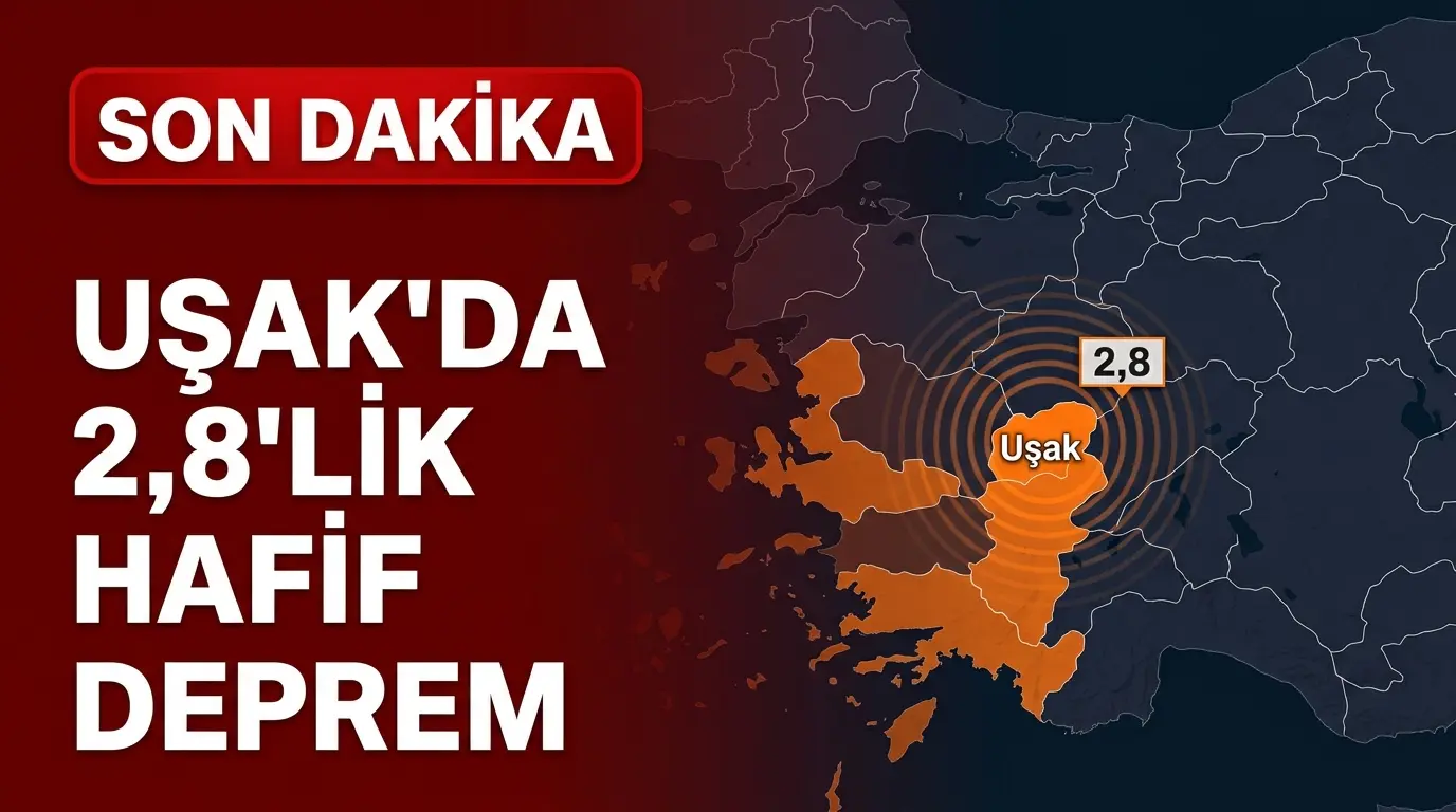 Uşak Deprem Haberi: Simav’da 2.8 Büyüklüğünde Sarsıntı Kaydedildi