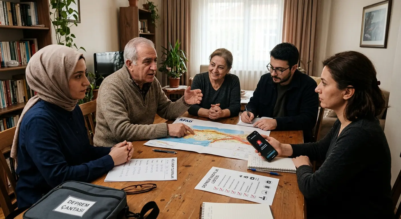 Aile deprem güvenlik planı