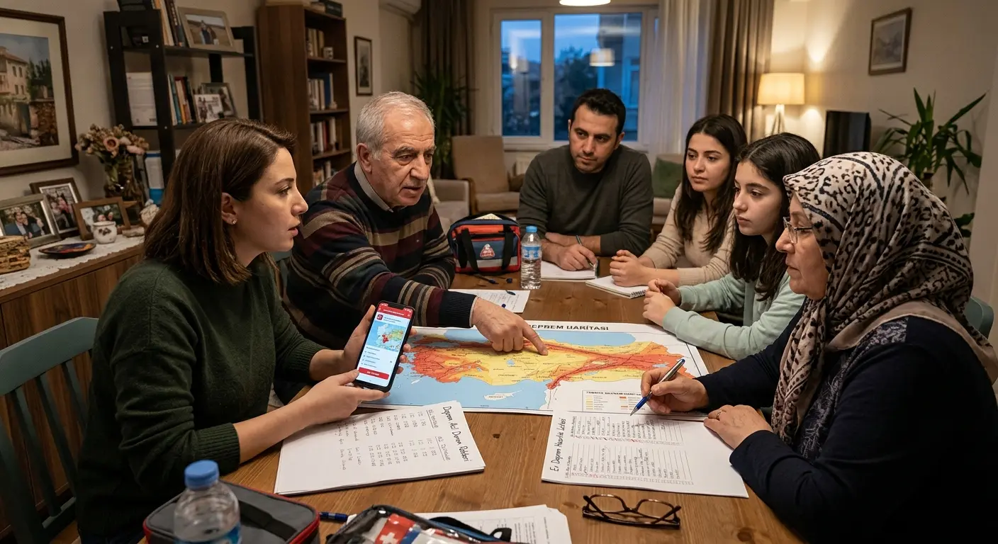 Aile deprem güvenlik planı