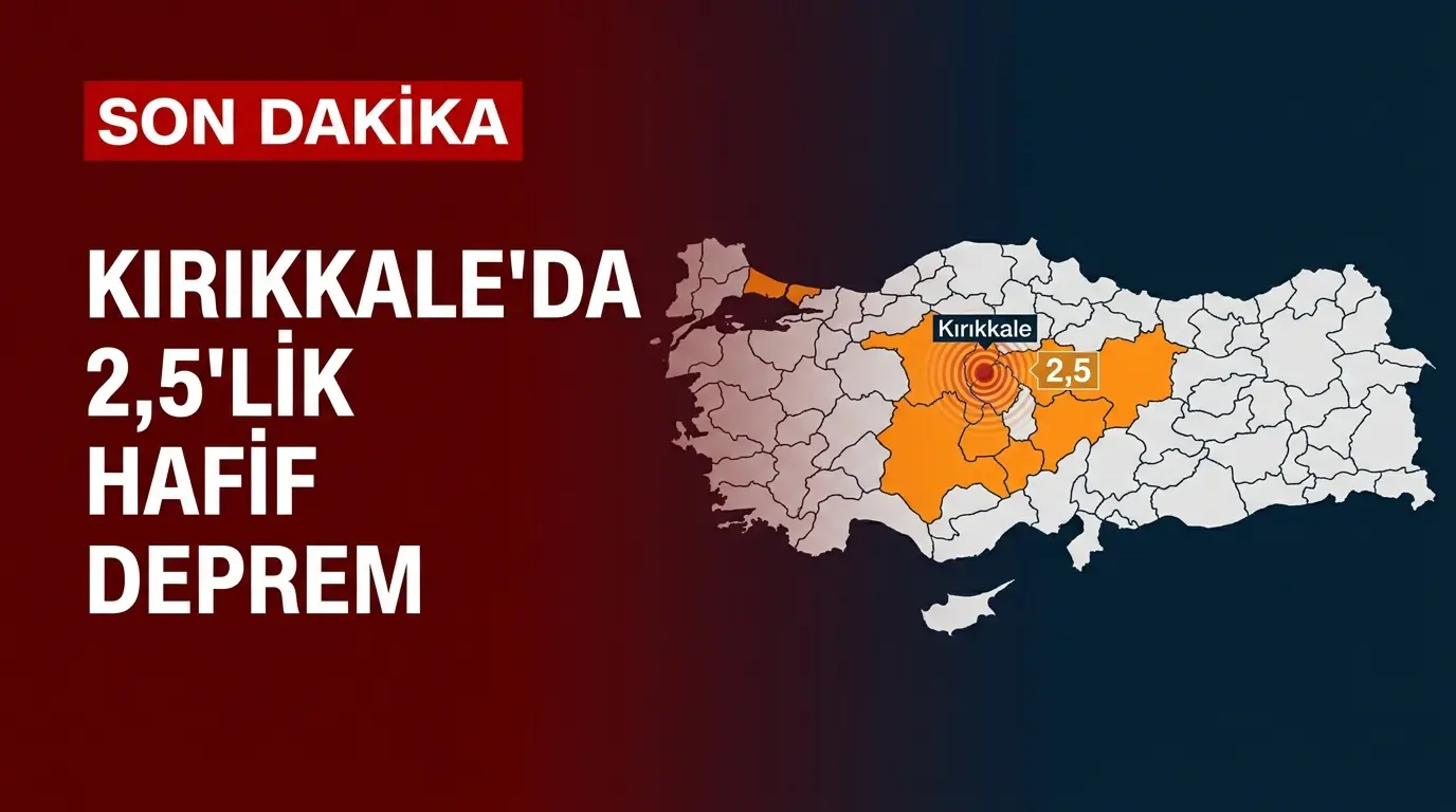 Kırıkkale Deprem Haberi: Yağmurlubüyükoba Merkezli 2.5 Sarsıntı
