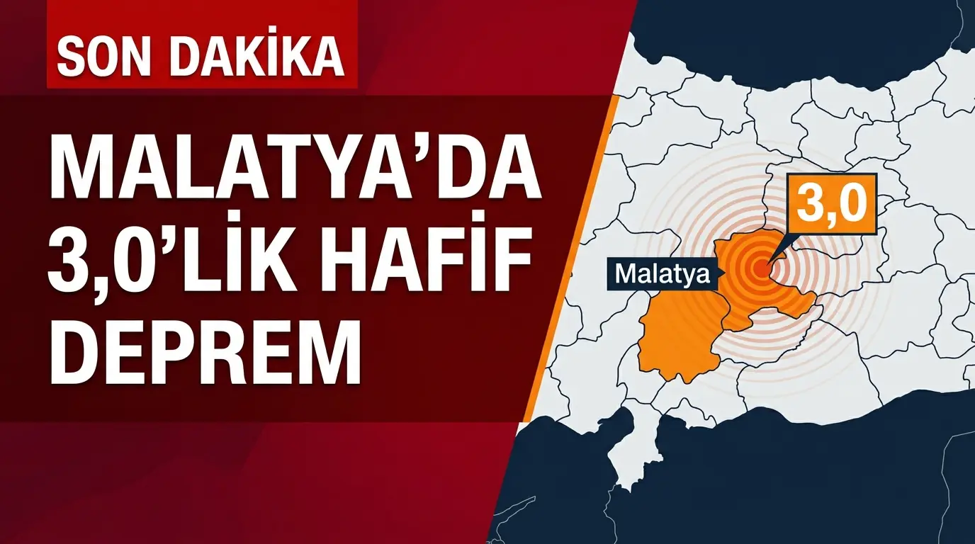 Malatya ve Adıyaman Sınırında Deprem: Çelikhan 3.0 ile Sallandı