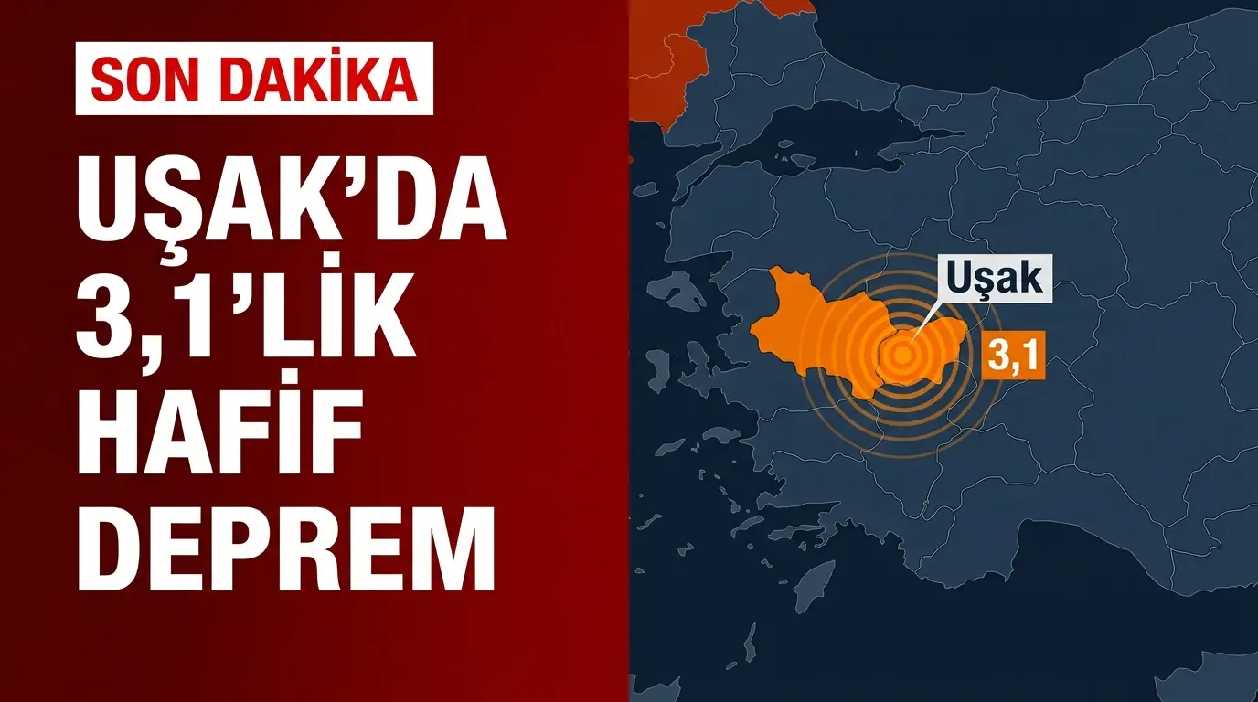 Uşak ve Denizli Sınırında 3.1 Büyüklüğünde Deprem: Son Durum