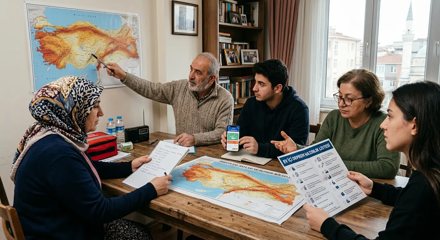 Aile deprem güvenlik planı