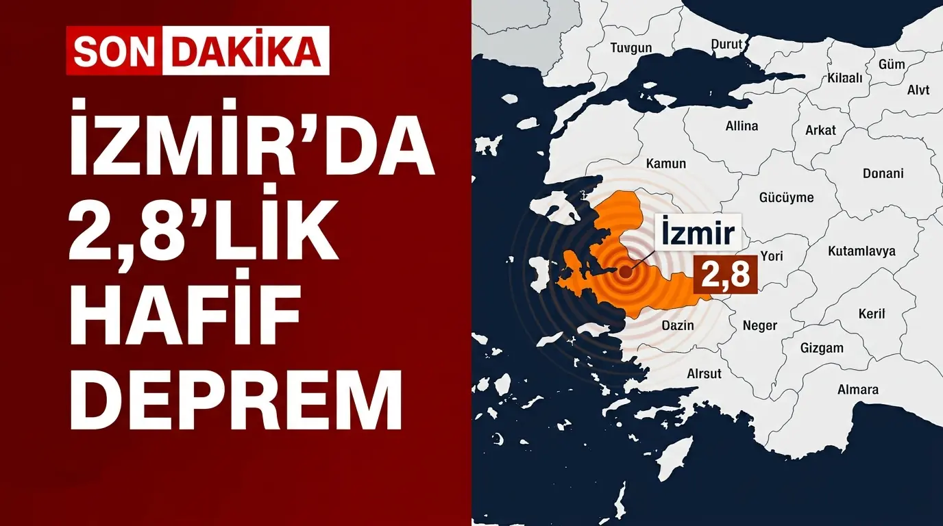 İzmir Deprem Haberi: Midilli Güneyinde 2.8 Büyüklüğünde Sarsıntı