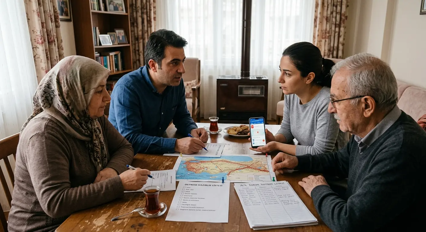 Aile deprem güvenlik planı