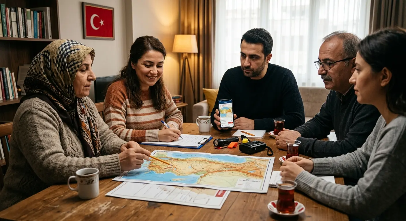 Aile deprem güvenlik planı