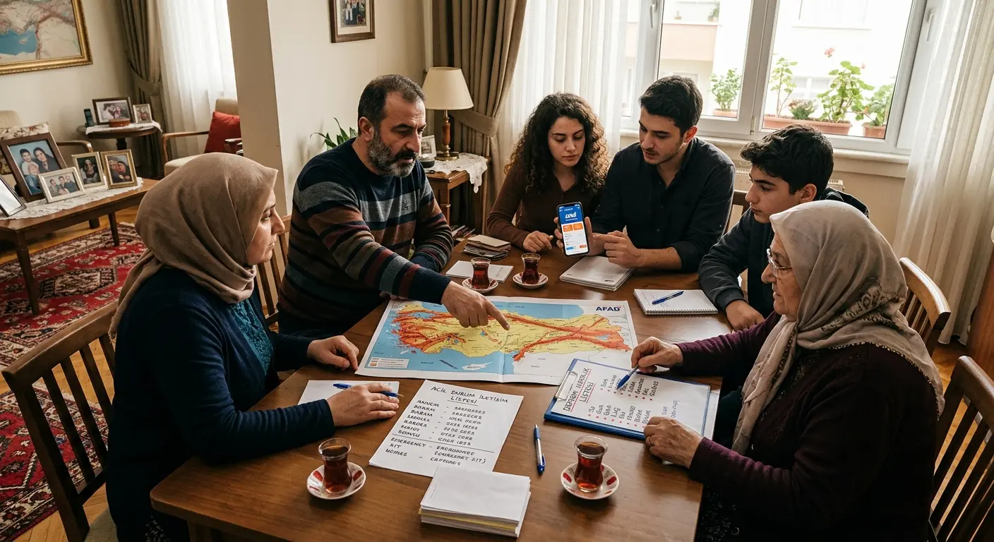 Aile deprem güvenlik planı