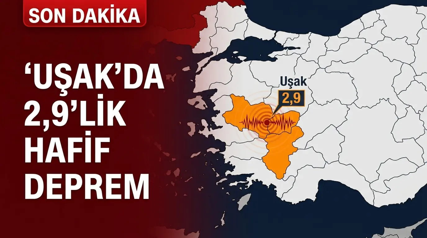 Uşak Deprem Haberi: Yenicekent-Buldan 2.9 Büyüklüğünde Sarsıldı