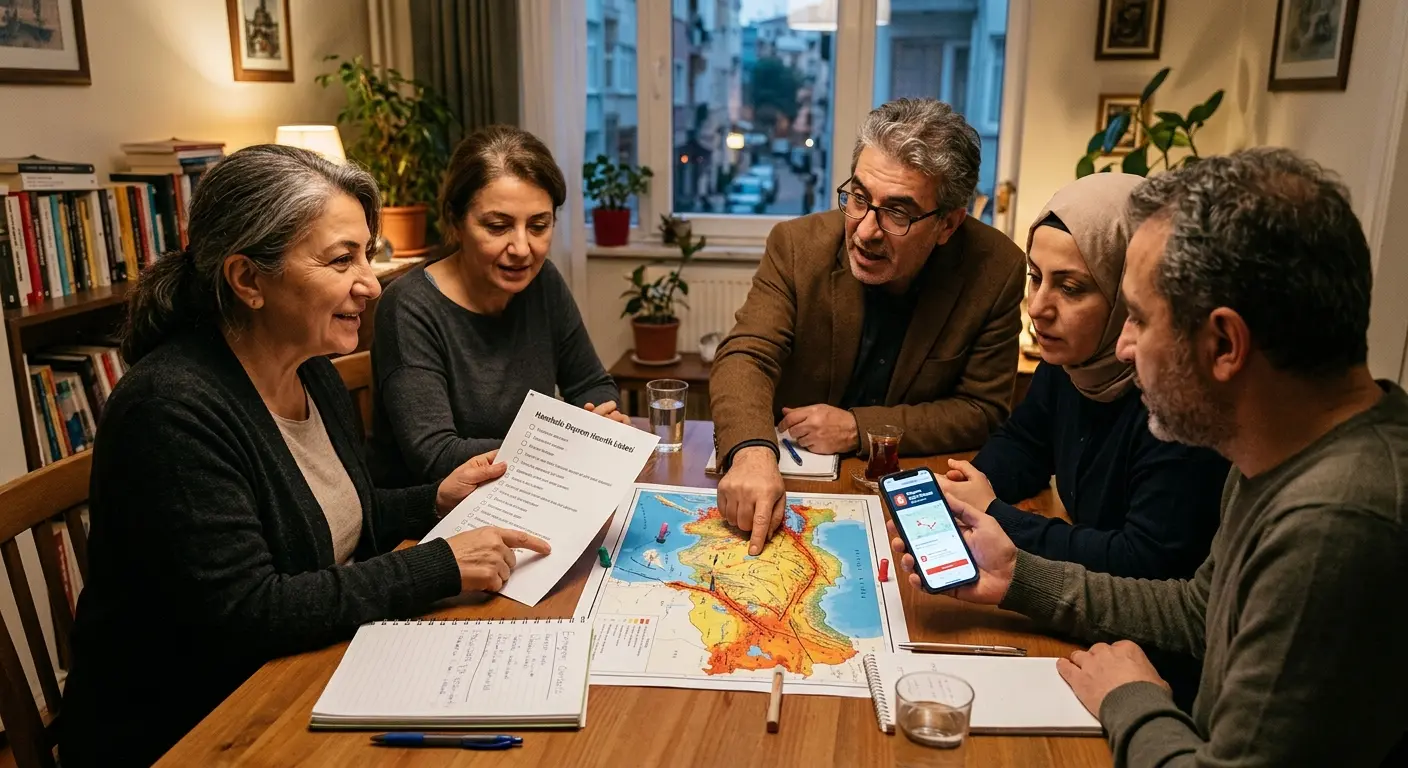 Aile deprem güvenlik planı