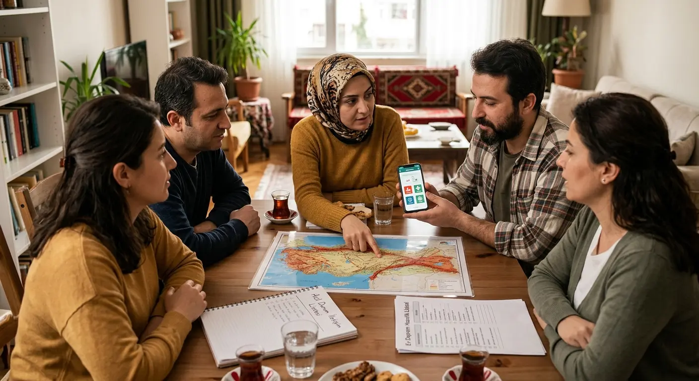 Aile deprem güvenlik planı