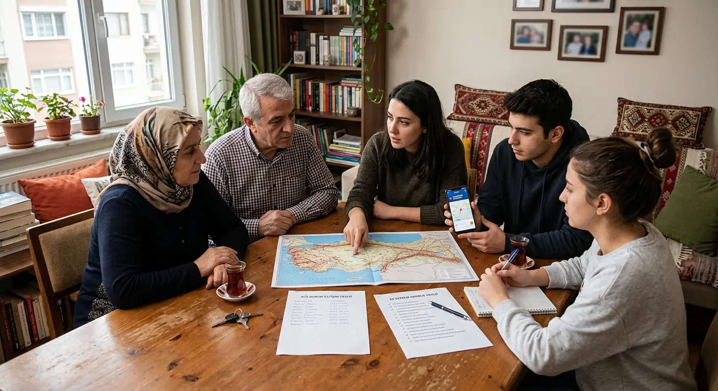 Aile deprem güvenlik planı