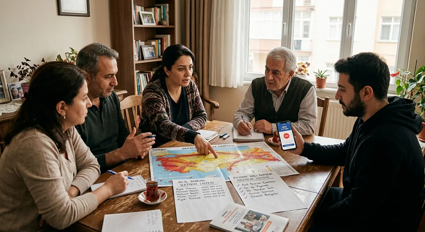 Aile deprem güvenlik planı