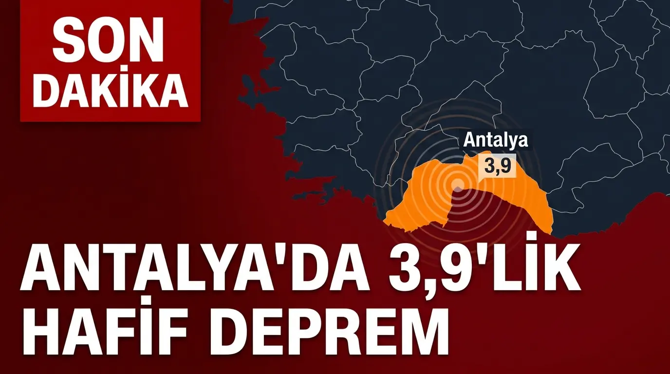 Antalya Mavikent Açıklarında 3.9 Büyüklüğünde Deprem: Son Durum