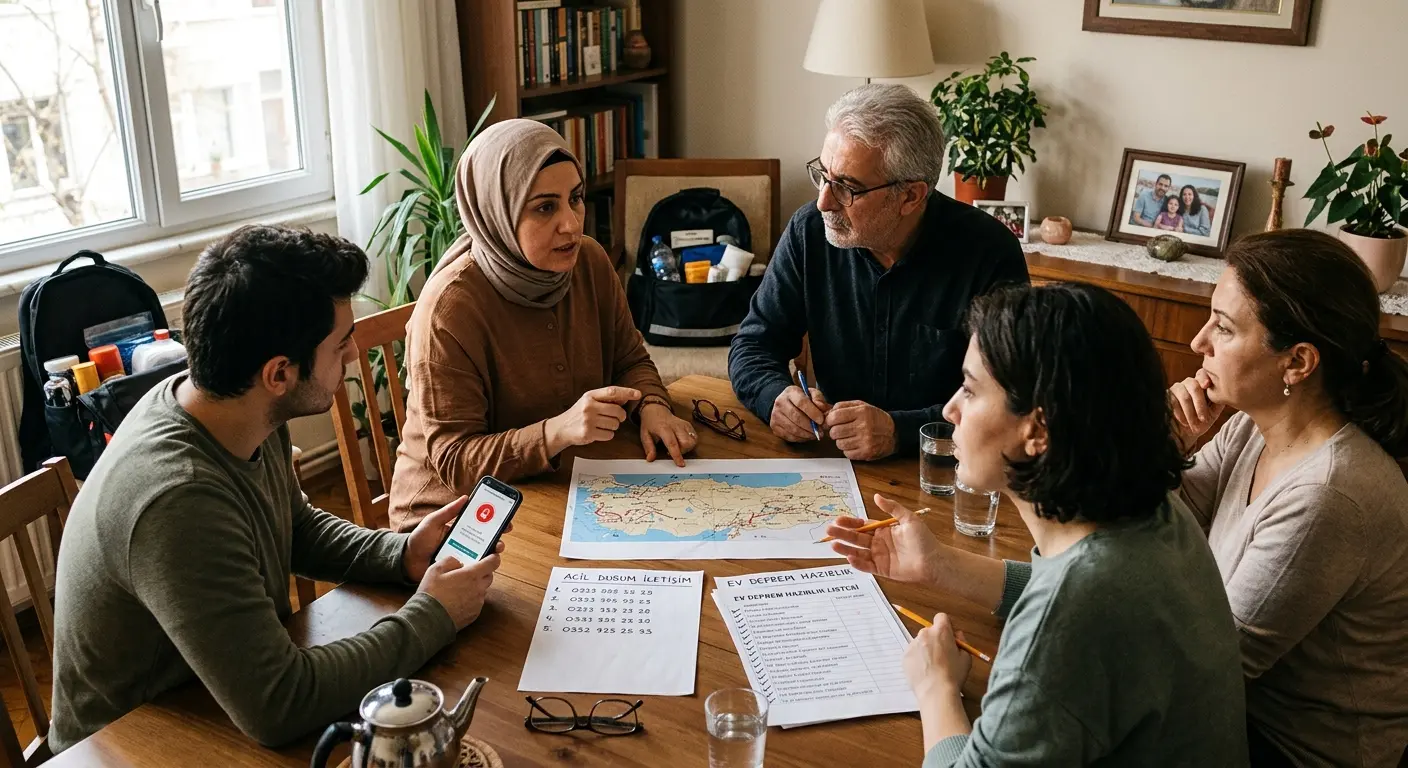 Aile deprem güvenlik planı