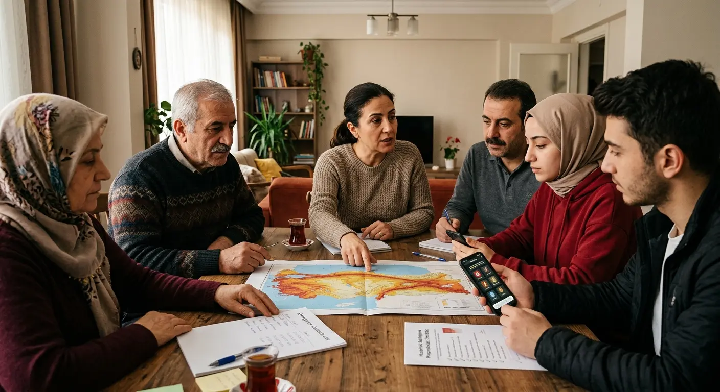 Aile deprem güvenlik planı