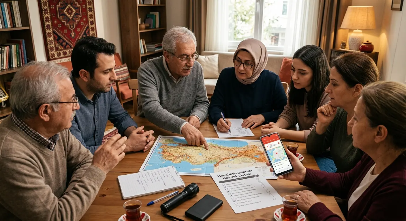 Aile deprem güvenlik planı