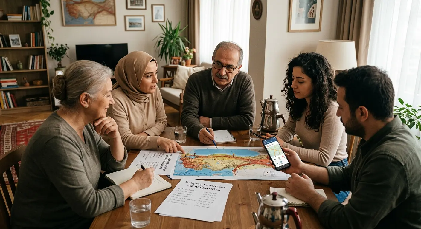 Aile deprem güvenlik planı