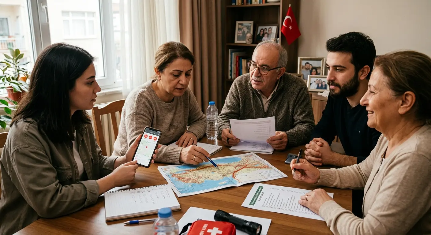 Aile deprem güvenlik planı