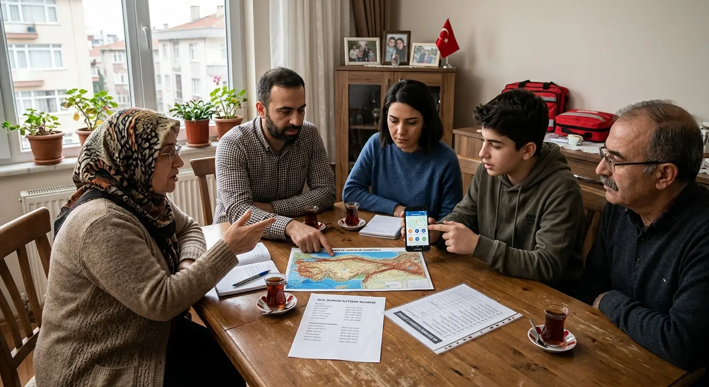 Aile deprem güvenlik planı