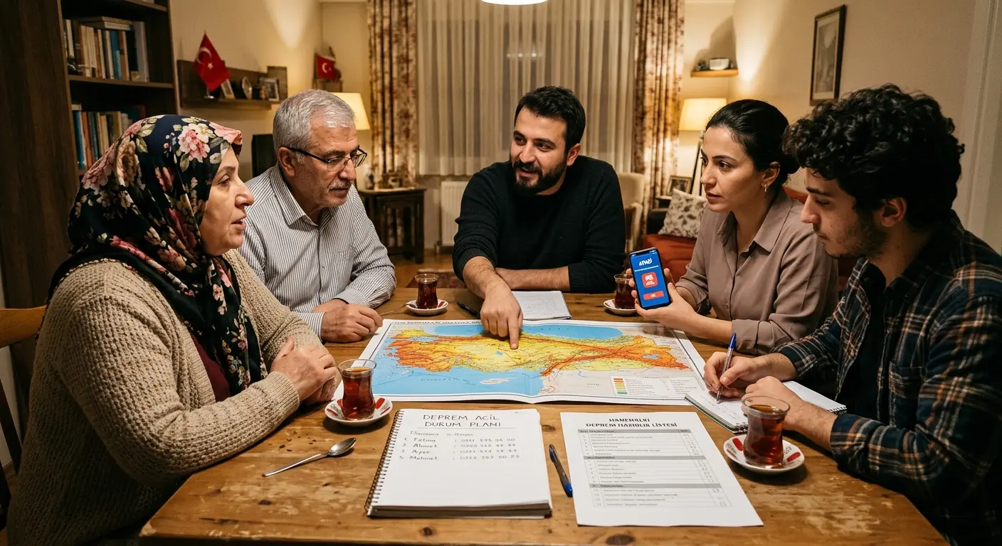 Aile deprem güvenlik planı