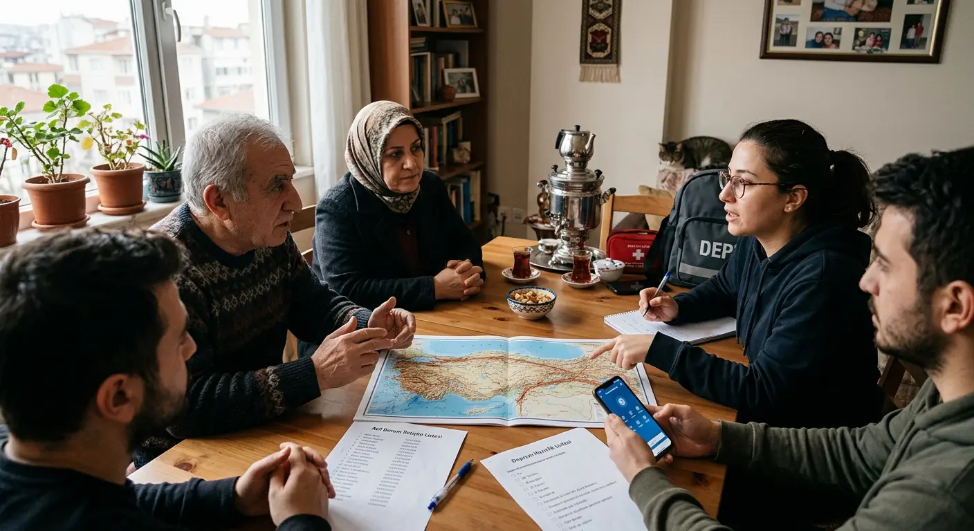 Aile deprem güvenlik planı