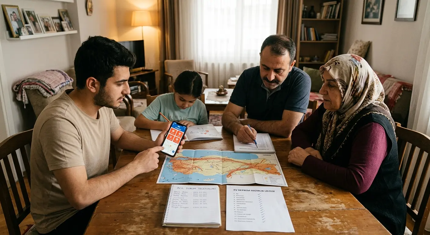 Aile deprem güvenlik planı