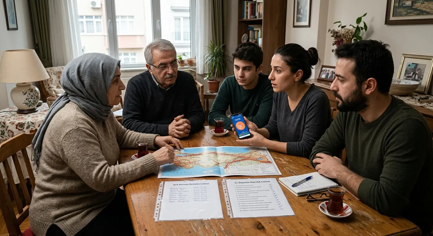 Aile deprem güvenlik planı