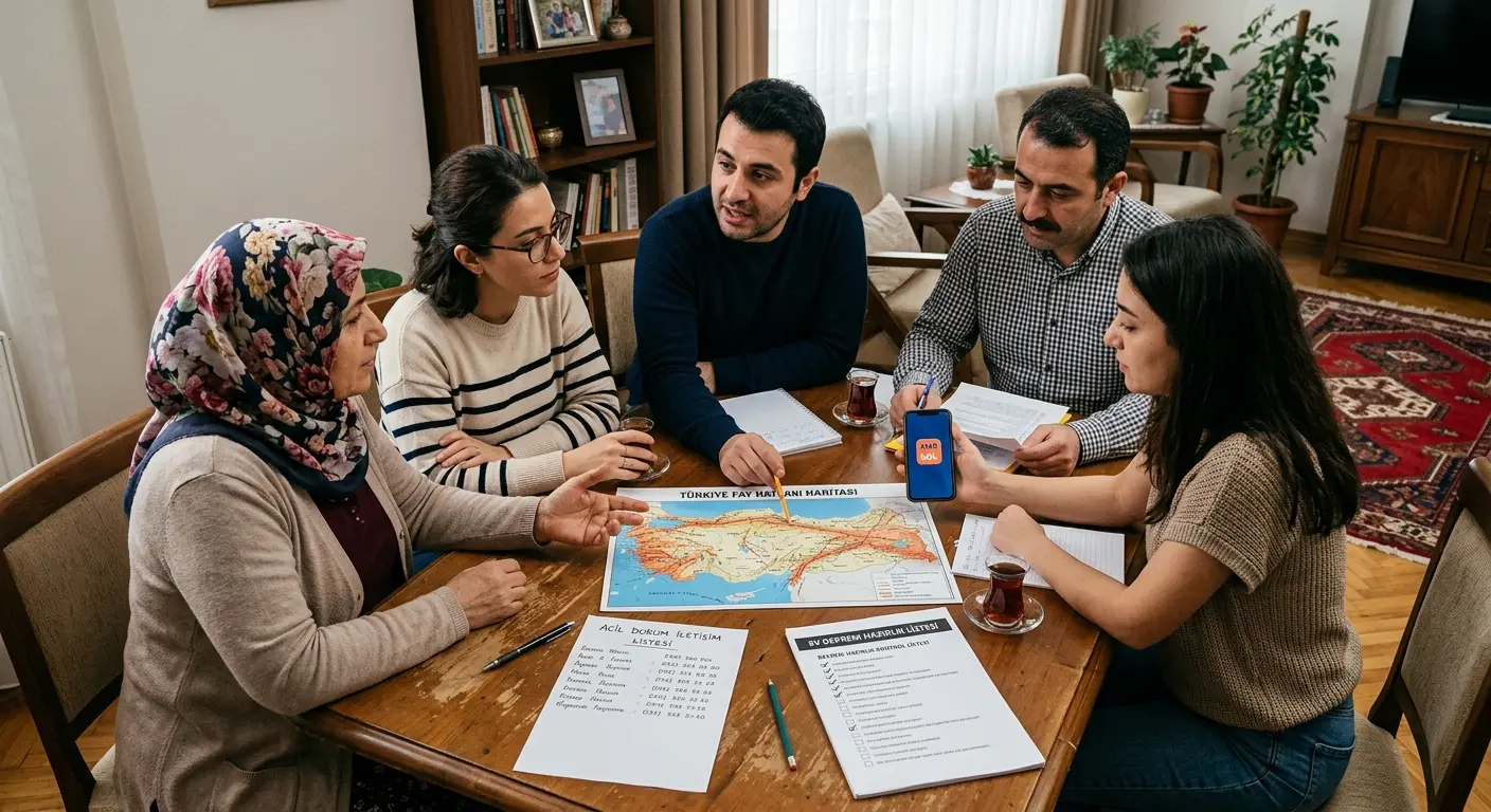 Aile deprem güvenlik planı