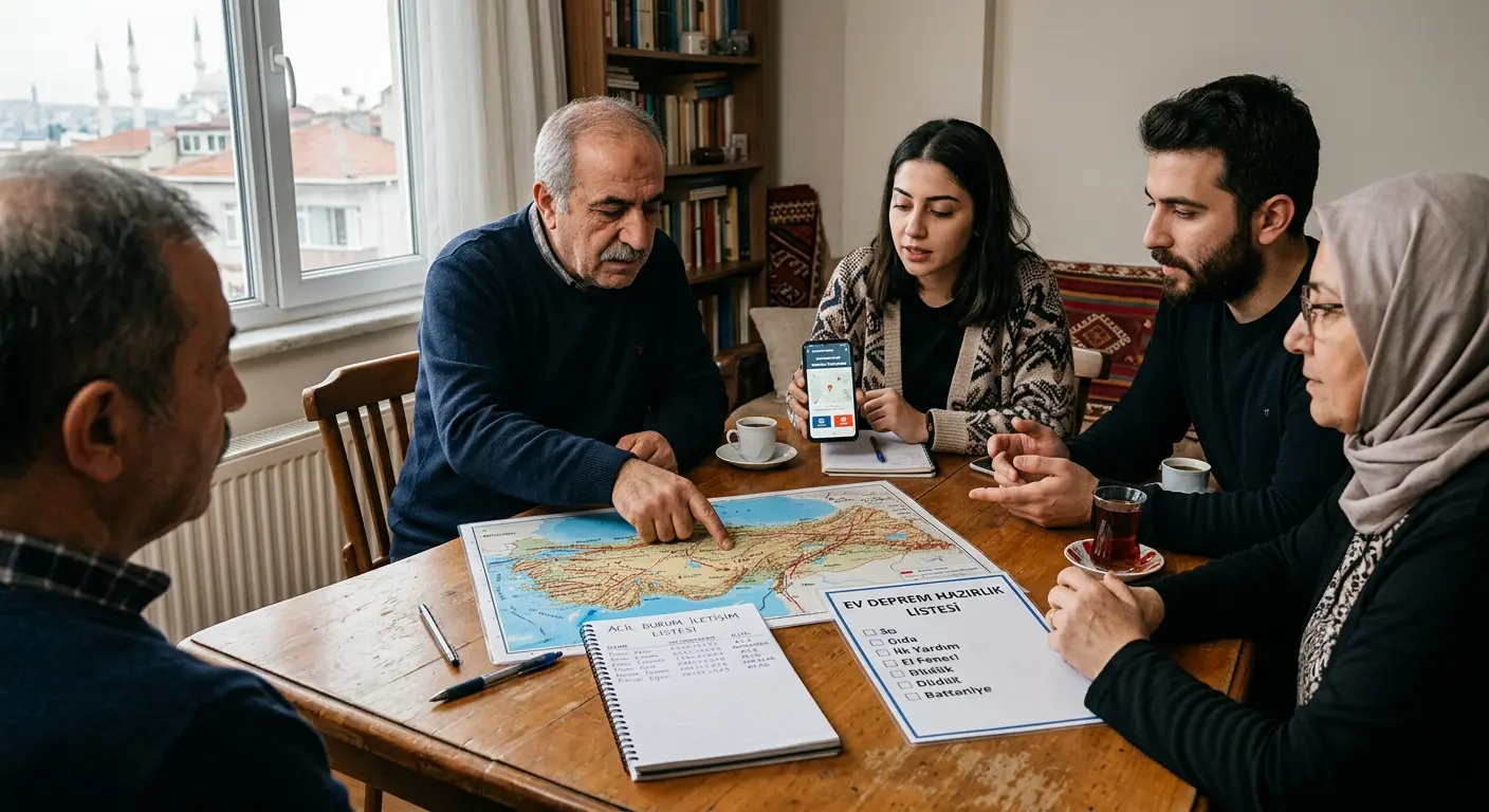 Aile deprem güvenlik planı